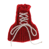 Maxbell Elegant Lace Up Knit Party Gown Dress For 1/6 Barbie Dolls Accessories Red