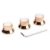 Maxbell 3pcs Golden Volume Tone Speed Control Knobs for Electric Guitar/Bass #1