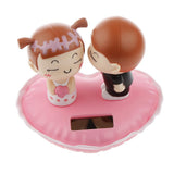 Maxbell Cute Plastic Solar Power Kiss Doll Car Interior Ornament Home Decor Auto Accessories