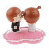 Maxbell Cute Plastic Solar Power Kiss Doll Car Interior Ornament Home Decor Auto Accessories