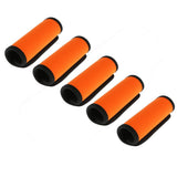 Maxbell Luggage Suitcase Handle Neoprene Wrap Travel Bag Safety Identifier Comfort Wrap Unisex Travel Accs Gift Fluorescent Orange Pack of 5
