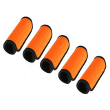 Maxbell Luggage Suitcase Handle Neoprene Wrap Travel Bag Safety Identifier Comfort Wrap Unisex Travel Accs Gift Fluorescent Orange Pack of 5