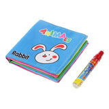 Maxbell Colorful Cloth Book with Magic Pen Learning Animals Developmental Baby Toys