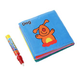 Maxbell Colorful Cloth Book with Magic Pen Learning Animals Developmental Baby Toys