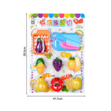 Maxbell Kids Children Toy Fruit & Veg Vegetable Plastic Role Pretend Kitchen Cutting Food