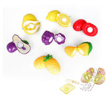 Maxbell Kids Children Toy Fruit & Veg Vegetable Plastic Role Pretend Kitchen Cutting Food