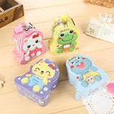 Maxbell Cute Creative Cartoon Tin Piggy Bank Storage Saving Cash Money Coin Box Tin Jewelry Coin Money Saving Pot