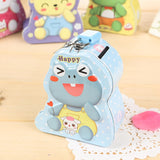 Maxbell Cute Creative Cartoon Tin Piggy Bank Storage Saving Cash Money Coin Box Tin Jewelry Coin Money Saving Pot