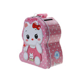 Maxbell Cute Creative Cartoon Tin Piggy Bank Storage Saving Cash Money Coin Box Tin Jewelry Coin Money Saving Pot