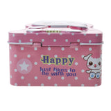 Maxbell Cute Creative Cartoon Tin Piggy Bank Storage Saving Cash Money Coin Box Tin Jewelry Coin Money Saving Pot