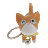 Maxbell Fashion Key Ring Lovely Kitten Pendant Keychain for Girls-Yellow