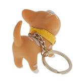 Maxbell Fashion Key Ring Lovely Kitten Pendant Keychain for Girls-Yellow