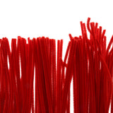 Maxbell 100pcs Soft Wired Plush Pipe Cleaners Chenille Stems Toy for Kids Crafts Red