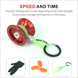 Maxbell Professional Aluminum YoYo Ball Bearing String Trick Children Pop Toys Red