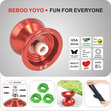 Maxbell Professional Aluminum YoYo Ball Bearing String Trick Children Pop Toys Red