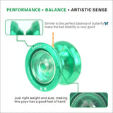 Maxbell New Professional YoYo Ball Bearing String Trick Alloy Kids Toys Green Outdoor Games