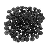 Maxbell Mushroon Doll Eyes Plastic Sewing Buttons Animal Craft Round Noses Black 15mm