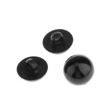 Maxbell Mushroon Doll Eyes Plastic Sewing Buttons Animal Craft Round Noses Black 15mm