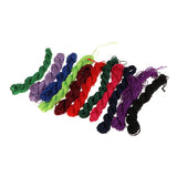 Maxbell 20pcs Multicolor Chinese Knot Braided Rope Macrame Beads Cord Rattail Thread Jade Line