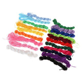 Maxbell 20pcs Multicolor Chinese Knot Braided Rope Macrame Beads Cord Rattail Thread Jade Line