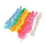 Maxbell 20pcs Multicolor Chinese Knot Braided Rope Macrame Beads Cord Rattail Thread Jade Line