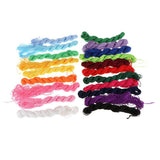 Maxbell 20pcs Multicolor Chinese Knot Braided Rope Macrame Beads Cord Rattail Thread Jade Line
