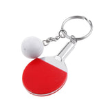 Maxbell Mini Red Table Tennis w/ Ball Charm Pendant Purse Bag Sports Keyring Keychain Gift