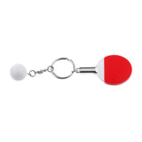 Maxbell Mini Red Table Tennis w/ Ball Charm Pendant Purse Bag Sports Keyring Keychain Gift