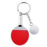 Maxbell Mini Red Table Tennis w/ Ball Charm Pendant Purse Bag Sports Keyring Keychain Gift