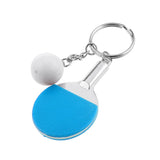 Maxbell Mini Blue Table Tennis w/ Ball Charm Pendant Purse Bag Sports Keyring Keychain Gift