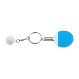 Maxbell Mini Blue Table Tennis w/ Ball Charm Pendant Purse Bag Sports Keyring Keychain Gift