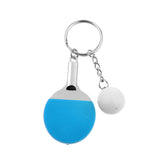 Maxbell Mini Blue Table Tennis w/ Ball Charm Pendant Purse Bag Sports Keyring Keychain Gift