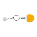 Maxbell Mini Yellow Table Tennis w/ Ball Charm Pendant Purse Bag Sports Keyring Keychain Gift