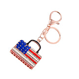 Maxbell Crystal Rhinestone Charms Keyring Key Chain Keyfob Women Handbag Charm Fashion Accs Ornaments Creative Gift