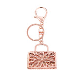 Maxbell Crystal Rhinestone Charms Keyring Key Chain Keyfob Women Handbag Charm Fashion Accs Ornaments Creative Gift