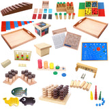 Maxbell Montessori Wood Brown Stairs Family Set Kids Childrens Early Educational Toy