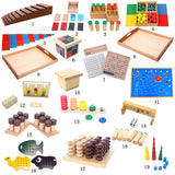 Maxbell Montessori Wood Brown Stairs Family Set Kids Childrens Early Educational Toy