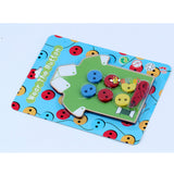Maxbell Children DIY Pretend Play Wear the Button Preschoolers Educational Toy-Green