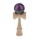 Maxbell Dark Purple/Black Traditional Kendama Game Ball Kids Wooden Educational Toy