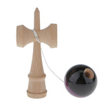 Maxbell Dark Purple/Black Traditional Kendama Game Ball Kids Wooden Educational Toy
