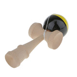 Maxbell Yellow/Black Japanese Traditional Kendama Ball Kid Wooden Educational Game Toy