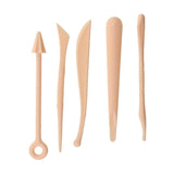 Maxbell Set of 5 Plastic Pottery Clay Sculpture Carving Tools Sand Beach Toys