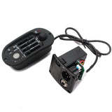 Maxbell 4 Band A-4T EQ Folk Guitar Preamp Equalizer Piezo Pickup with LCD Tuner 10cm