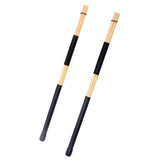Maxbell Professional Jazz Drum Brushes Bamboo Drumsticks Unique Sound Instrument Black