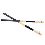 Maxbell Professional Jazz Drum Brushes Bamboo Drumsticks Unique Sound Instrument Black