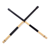 Maxbell Professional Jazz Drum Brushes Bamboo Drumsticks Unique Sound Instrument Black