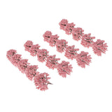 Maxbell Pack of 20pcs Painted Model Trees Building Train Railway Layout Scenery DIY 1:75 SA80-Pink