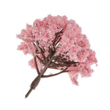 Maxbell Pack of 20pcs Painted Model Trees Building Train Railway Layout Scenery DIY 1:75 SA80-Pink