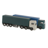 Maxbell 2Pcs Model Container Truck Figure Transporter Truck Vehicle Car 1:150 N Scale Building Scenery Layout