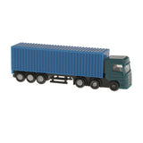 Maxbell 2Pcs Model Container Truck Figure Transporter Truck Vehicle Car 1:150 N Scale Building Scenery Layout